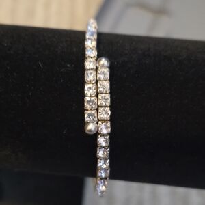 Elegant Silver Crystal Bracelet